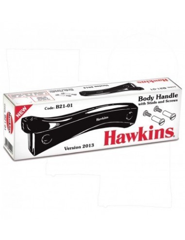 Hawkins Body Handle pair with Stud and Screw for 1.5 Litre to 12 Litre Hawkins Pressure Cookers Stainless Steel BH13