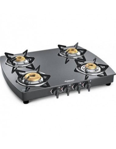 Sunflame Crystal Plus Dx 4b Bk Auto Glass Automatic Gas Stove 4 Burners