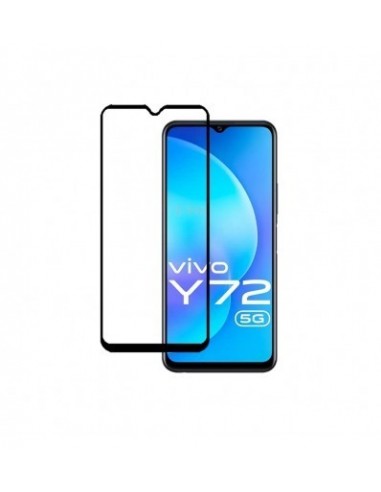 Vexclusive® Vivo Y72 6D Premium Edge To Edge Cover 9H Hardness Tempered Glass