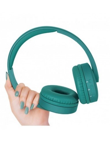 Fingers Beaute Wireless Headset With Fm Radio & 17 Hrs Playback Time Emerald Green