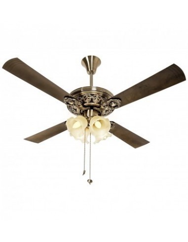 Crompton Nebula Ceiling Fan With Decorative Lights 1200 Mm Antique Brass