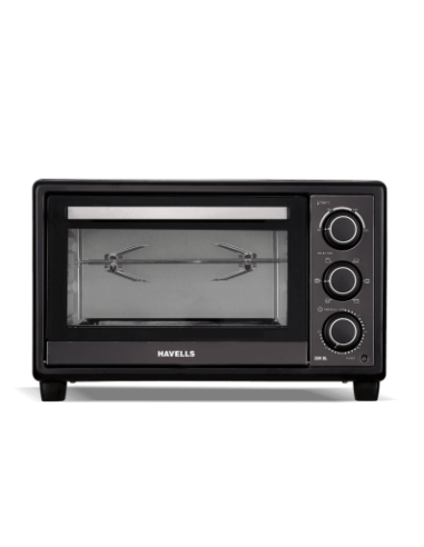 Havells Otg 24r Bl 24 L 1200 Watt Oven Toaster Griller With 60 Min Timer Rotisserie Inner Lamp Toughened Double Glass Door