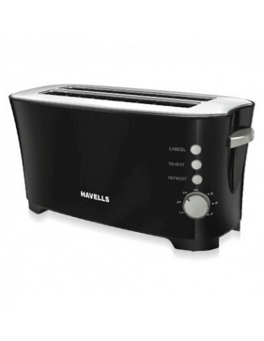 Havells HomeStop Feasto 4S Pop Toaster 1350 Watts Black Free Size