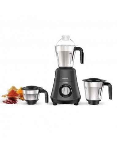 Havells Hydro 750 watt Mixer Grinder with 3 Wider mouth Stainless Steel Jar Hands Free operation SS-304 Grade Blade