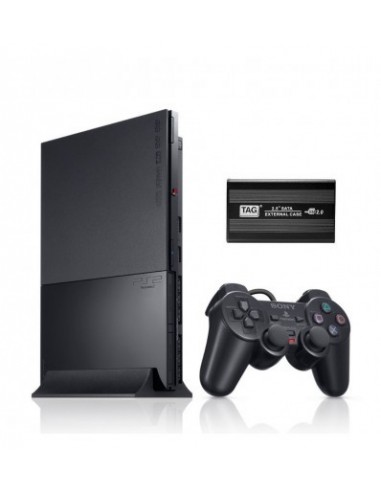 Sony Playstation 2 Complete Set +Memory Card+ 160GB USB HardDisk 40GamesLoaded