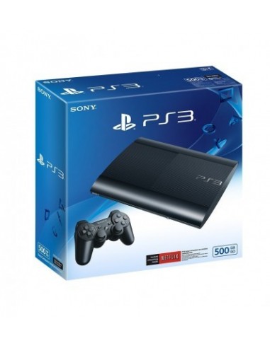 Sony Playstation 3 PS3 Super Slim 500GB HDD + 20 Digital Full Game Loaded in HDD