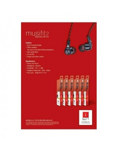 IBall Musifit2 Stereo Bass Earphone with mic