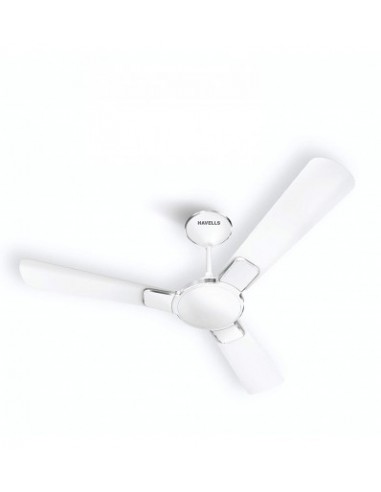 Havells Enticer 1200mm Decorative Dust Resistant High Power in Low Voltage HPLV High Speed Ceiling Fan Matte White Chrome