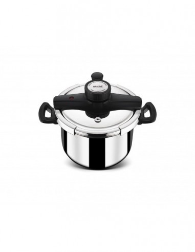 Stahl Triply Stainless Steel Pressure Cooker 5 Litres With Outer Lid Triply Cooker With Glass & Steel Lid Steel Cooker