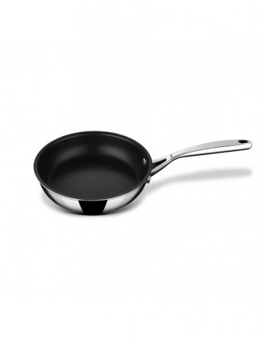 Stahl Triply Stainless Steel Artisan Nevrstick Frypan with Lid, 5420 20cm 1.3 Liters