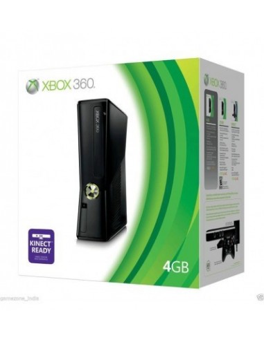 Xbox 360 Slim Complete Box pack Set Region Unlocked + 5 Game DVD Free (Refurbished)