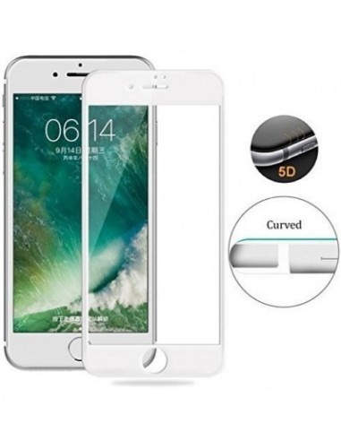 IPhone 8 Full Cover Premium 5D Tempered Glass | BUY 1 GET 1 FREE (White)