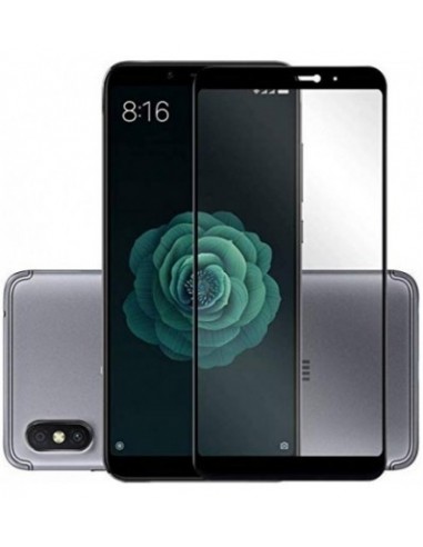 Xiaomi Mi A2 Full Cover Premium 5D Tempered Glass (Black) Buy 1 Get 1 Free