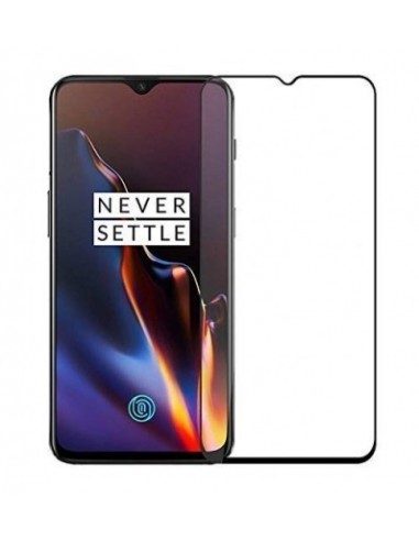 Vexclusive Tempered Glass for OnePlus 6T / OnePlus 7 (Black) Edge to Edge Full Screen Coverage with easy installation kit