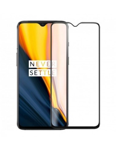 Vexclusive Edge to Edge 6D Tempered Glass Compatible with oneplus 7 Full Coverage (Black)
