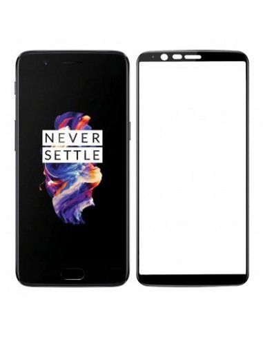 Vexclusive Pack Of 2 Tempered Glass Screen Protector For OnePlus 5T (Black) Edge to Edge Full Screen Coverage