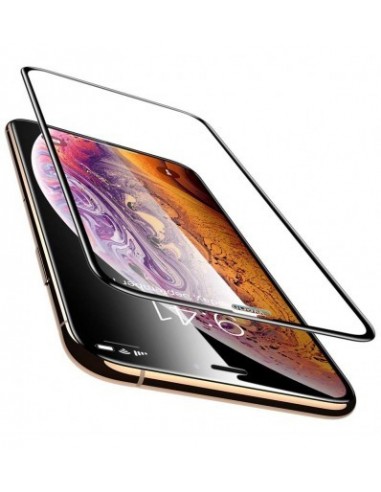 Vexclusive Tempered Glass for Apple iPhone Xs/X (Black)-Edge to Edge Full Screen Coverage