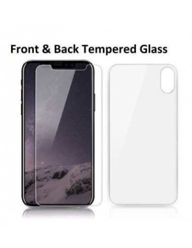 Vexclusive Full Body Protection Front and Back Both Transparent Tempered Glass For iPhone x (Ten) With Camera Lens