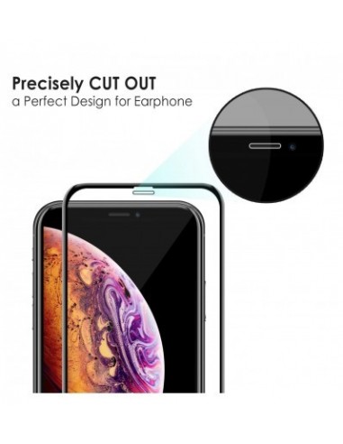 Vexclusive 6D Full Glue Edge-to-Edge Coverage [9h Hardness][HD Clear] Screen Protector Tempered Glass for iPhone 11 - (Black Edi