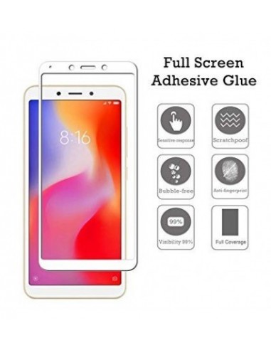 Xiaomi Mi 6 Full Cover Premium 5D Tempered Glass (White) Buy 1 Get 1 Free