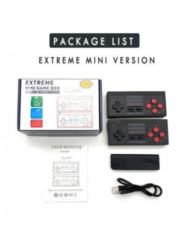 Vexclusive Portable Multi Player Extreme Mini Game Box Wireless USB AV-Out TV 2.4G Dual Wireless Gamepads
