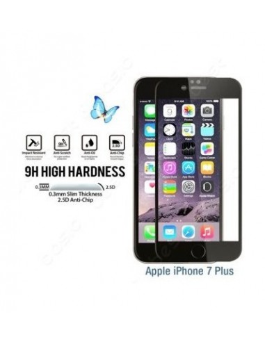 IPhone 7 Plus Full Cover Premium 5D Tempered Glass | Buy One Get One Free (Black)
