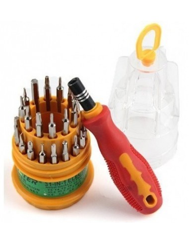 HUSB ® Precision 31 in 1 Repairing Interchangeable Precise Screwdriver Tool Set Kit with Magnetic Holder for Home and Laptop (Mu