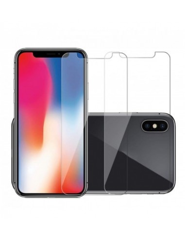 Vexclusive® Tempered Glass Compatible for iPhone X/ XS/ 11 Pro (Transparent) Full Screen Coverage (Except Edges), Pack of 2