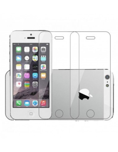 Vexclusive® Tempered Glass Compatible for iPhone 5 / 5S / SE 2016 (Transparent) Edge to Edge Full Screen Coverage, Pack of 2