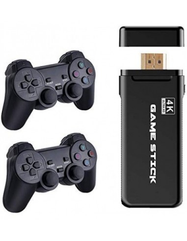 USB Wireless Console Game Stick Video Game Built-in 3000 Classic Games 8 Bit Mini Retro Controller HDMI Output Dual Player- 4K U