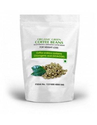 Beetall Coffee Unroasted Organic Decaffeinated Green Coffee Seeds Beans 450 Gms