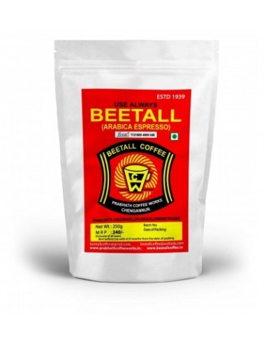 Beatall Coffee Powder Arabica Espresso Coffee Powder For Pour Over Coffee Maker- 250 Gms