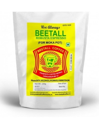 Beatall Robusta Espresso Coffee Powder For Moka Pot 1000 Gm