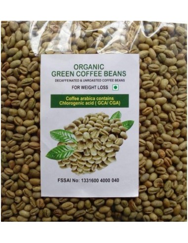 Beetall Coffee Unroasted Organic Decaffeinated Green Coffee Seeds Beans 200 Gm