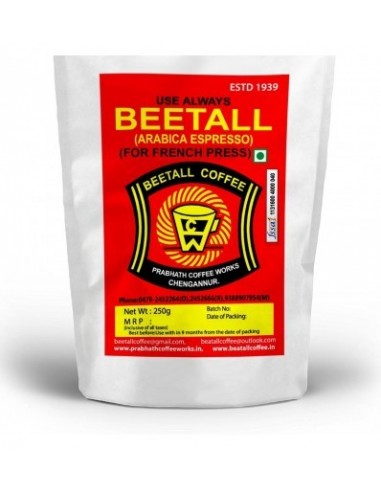 Beatall Coffee Arabica Espresso Coffee Powder For French Press Coffee Maker 500 Gm