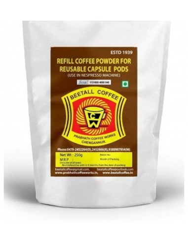 Nespresso Compatible Refill Coffee Powder For Reusable Pods-275 Gms