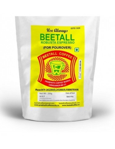 Beatall Robusta Espresso Coffee Powder For Pour Over Cofee Maker 250 Gm