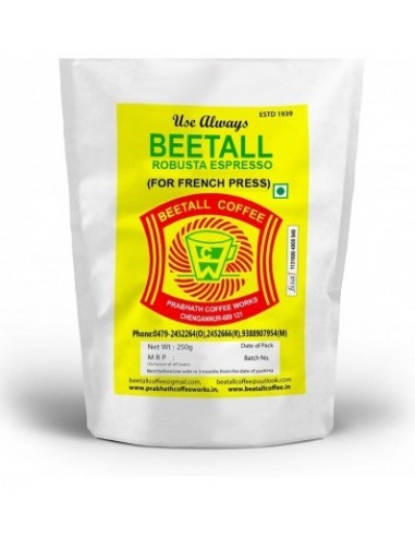 Beatall Robusta Espresso Coffee Powder For French Press  1000 Gm