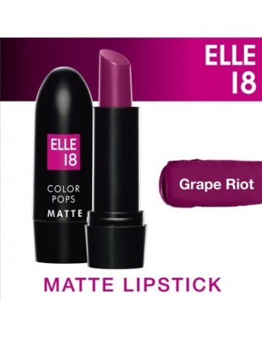 Elle 18 Color Pop Matte Lip Color, Grape Riot , 4.3g