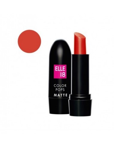 Elle 18 Color Pop Matte Lip Color, Rockstar Red, 4.3g