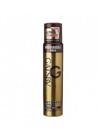 Gatsby Set and Keep Ultra Hard Hair Spray, 250ml