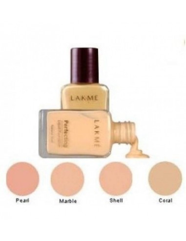 Lakme Perfecting Liquid Foundation - Shell, 27ml (Pack of 2)