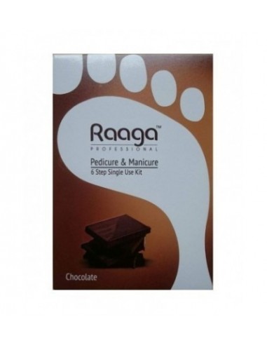 Raaga Professional Chocolate Pedicure and Manicure 6-Step Single-Use Kit