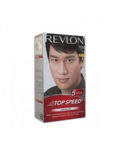 Revlon Top Speed Hair Color Man, Natural Black 70, 100 gm