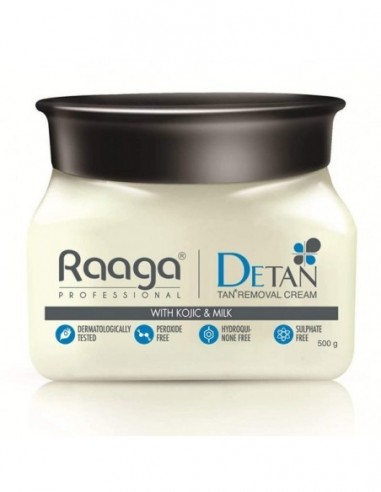 Raaga de-tan with kojic and milk for radiant skin, 500 gm