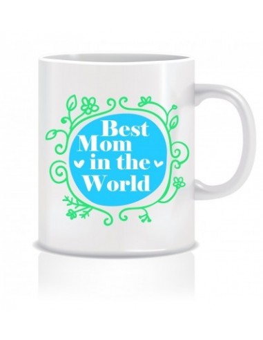 Everyday Desire Best Mom In The World Coffee Mug - Birthday gifts for Mom, Mother, Mommy - Mother's day gifts - ED624