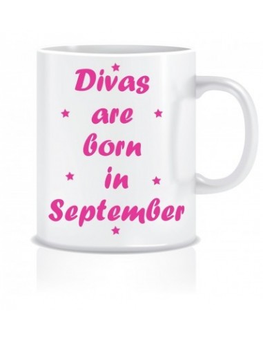 Everyday Desire Divas are Born In September Printed Ceramic Coffee Tea Mug ED087