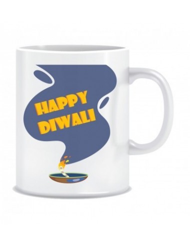 Everyday Desire Diwali gifts Happy Diwali Printed Ceramic Coffee Tea Mug ED113