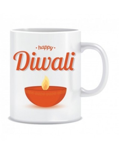 Everyday Desire Diwali Greetings Happy Diwali Printed Ceramic Coffee Tea Mug ED114