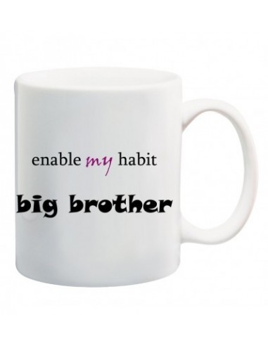 Everyday Desire Enable My Habit Printed Ceramic Coffee Mug ED060